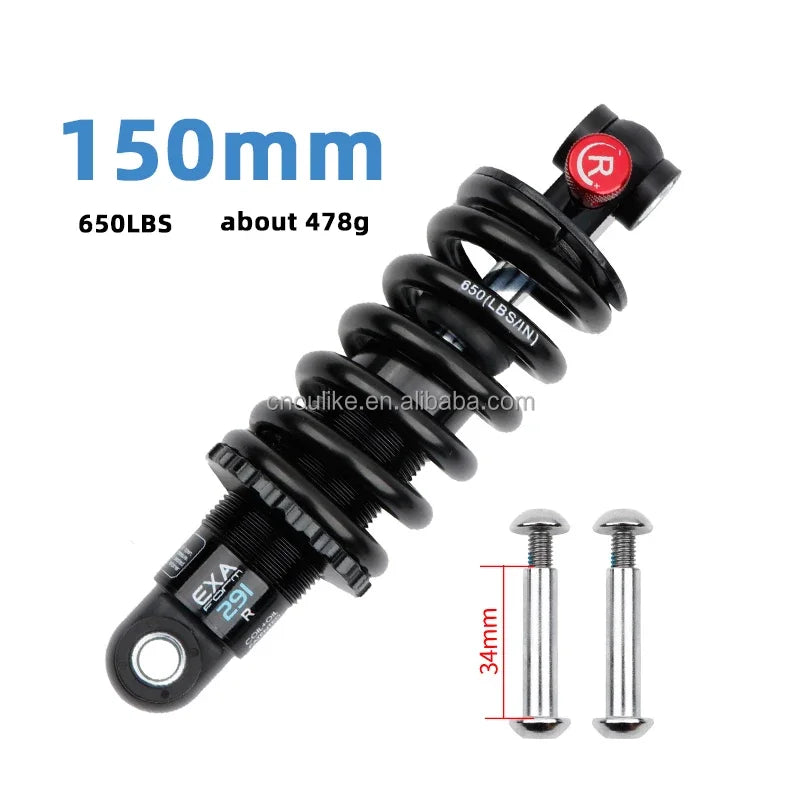 Original KS EXA Coil+Oil 291R Shock Absorber Adjustable Damping Hydraulic Rear Shocks for MTB Electric Scooter Motorcycles Parts