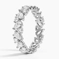 Beautiful Moissanite Diamond Eternity Ring in Elegant 925 Silver Designed to Elevate Any Outfit with Sparkling Style