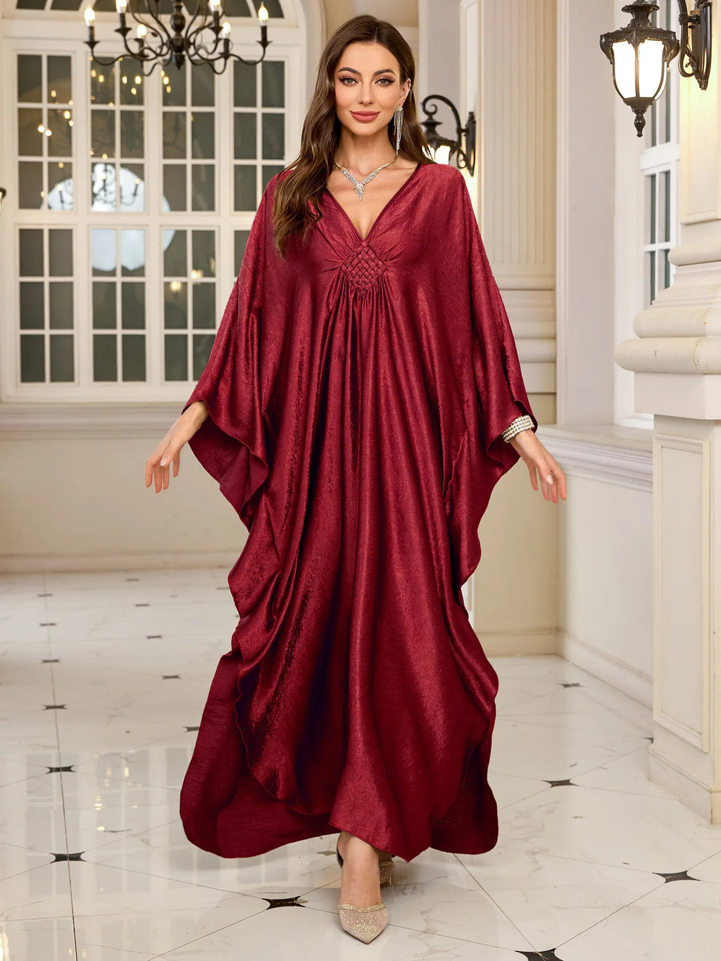Muslim Loose Beach Dress Women's Sun Protection Clothing Vacation Large Size Robe Bikini Cover-up