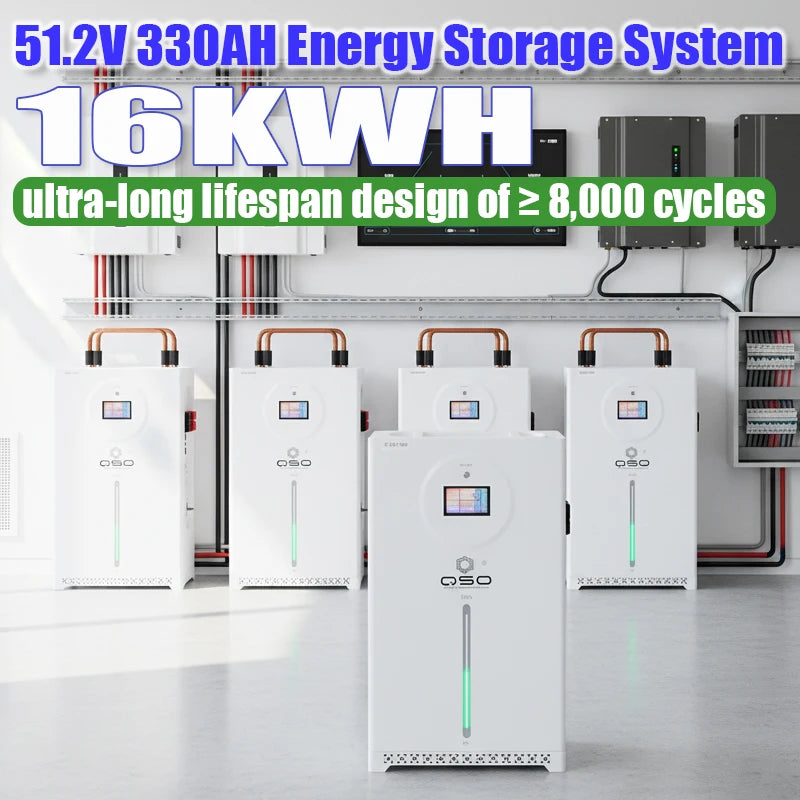 QSO Poland Magazyn Energii 16kwh 4nrgy 16 kwh 51.2V 314Ah 300Ah Lifo4 16Kw 48V Lifepo4 Battery Pack for ESS Solar Energy Systems