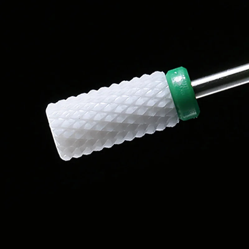 Ceramic Nail Drill Bit Milling Cutter for Electric Manicure Drill Bits Flame Corn Files for Pedicure Machine Polish Accessory