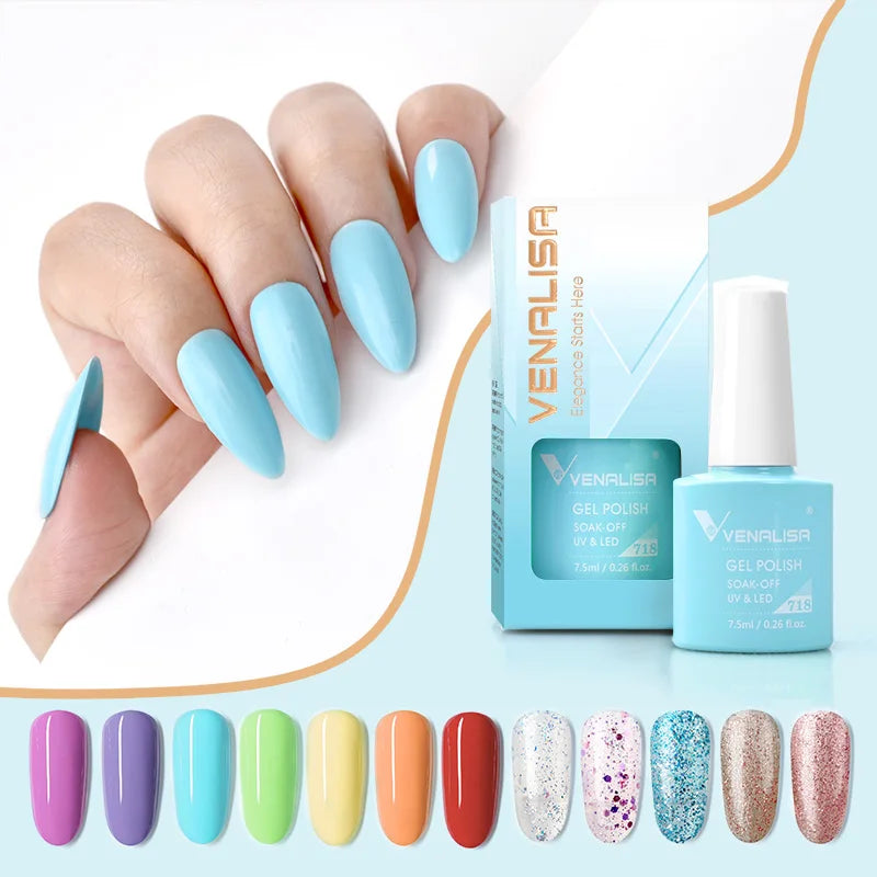 Venalisa Nail Gel Polish Fall Nail TPO FREE Long Wear Semi Permanent Soak Off UV LED Gel Nail Polish Gel Lacquer