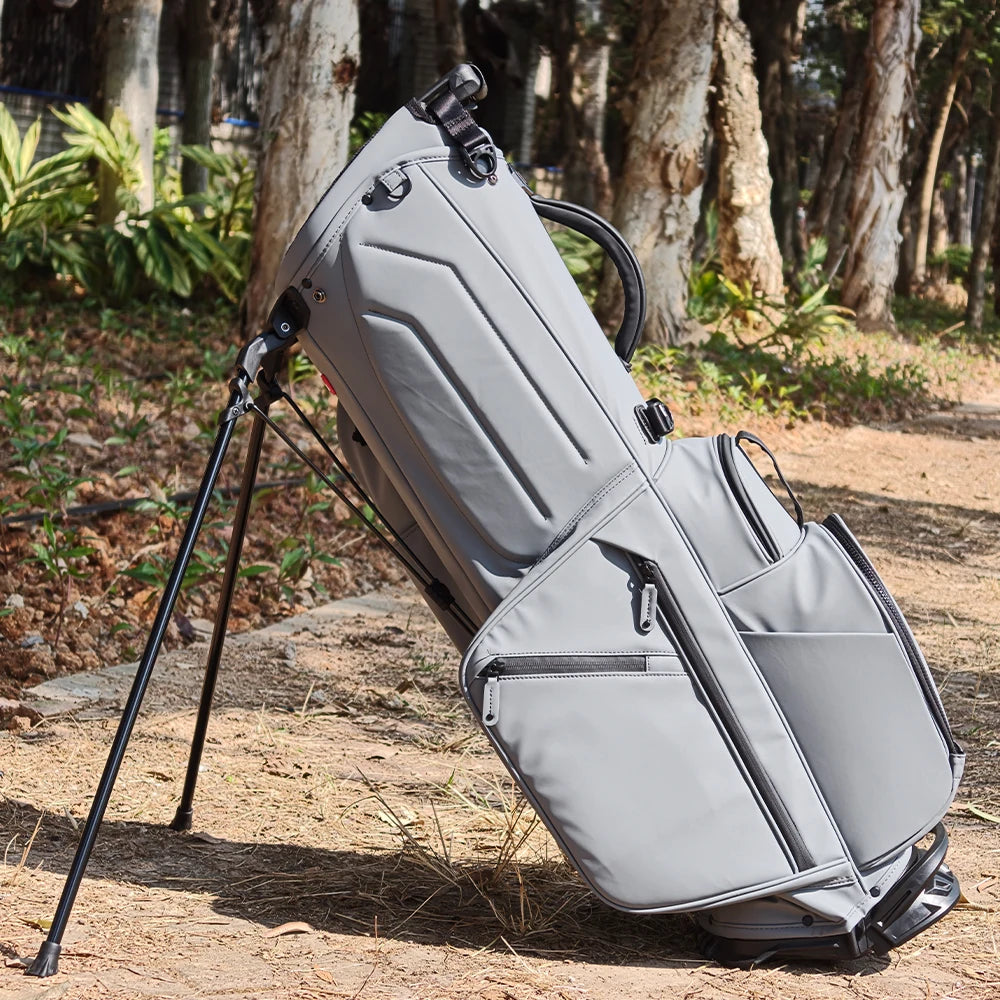 ASL GOLF 6-Way PU Leather Lightweight Waterproof Green Black Gray Blue Golf Stand Bag-American Customers Get Your Bags in 7 Days