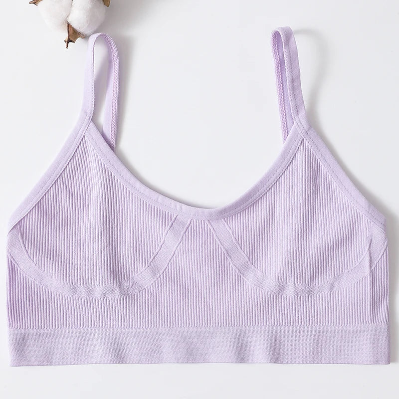 Women Sports Bra Tube Top Push-Up Bra Padded Crop Top Seamless Underwear Female Streetwear Tank Tops Removable Pads Camisole