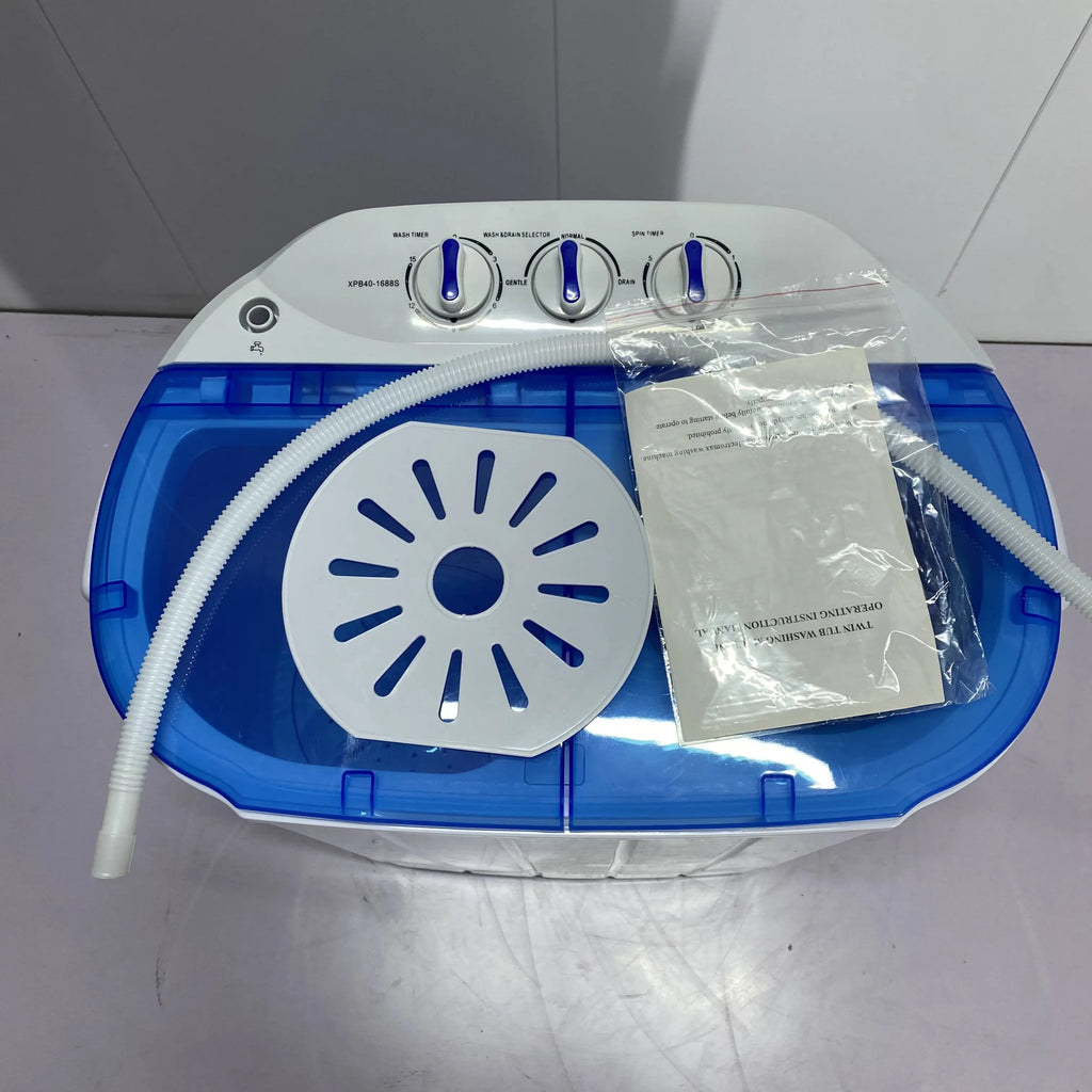4kg Semi-automatic Twin-cylinder Plastic Washing Machine With Dryer Household Mini Babies and Children Washing Machine