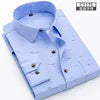 Men Fashion Spring Autumn New Style Printing Shirts Long Sleeve Lapel Collar Button Slim Tops Clothes Casual Shirt