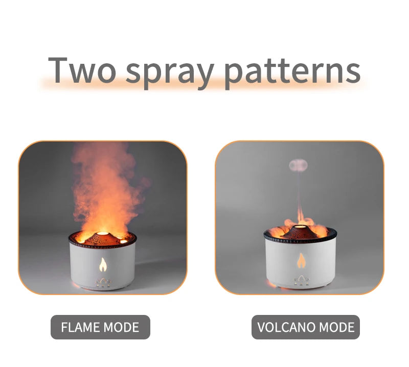 Colorful Flame Electric Aroma Diffuser Oil Fragrance Cold Air Scent Humidifier Portable Household Application Perfect Gift Box