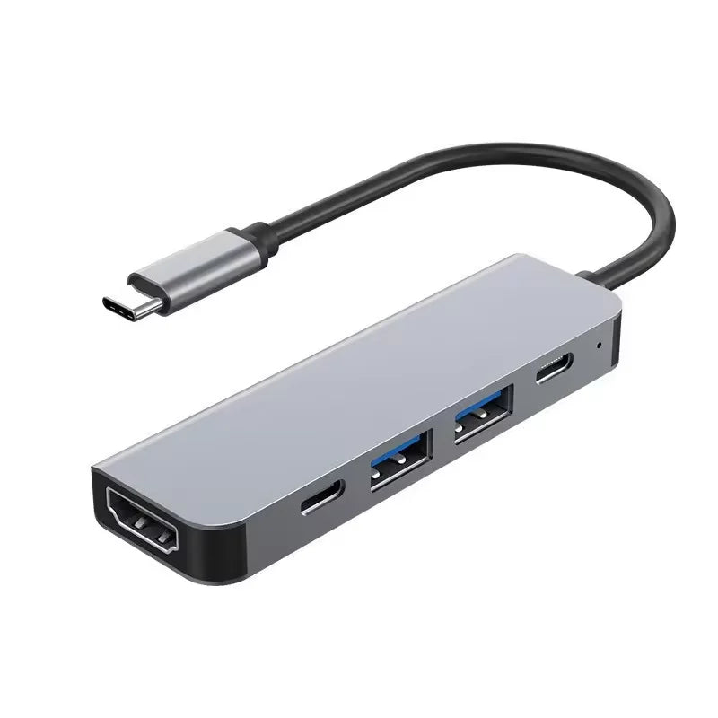 Multifunction Usb 3.0 Hubs Docking Station Abs Adapter Metal HDTV Pd SD TF Usb 2.0 Usb-c Hub Splitter for Computer Laptop PC