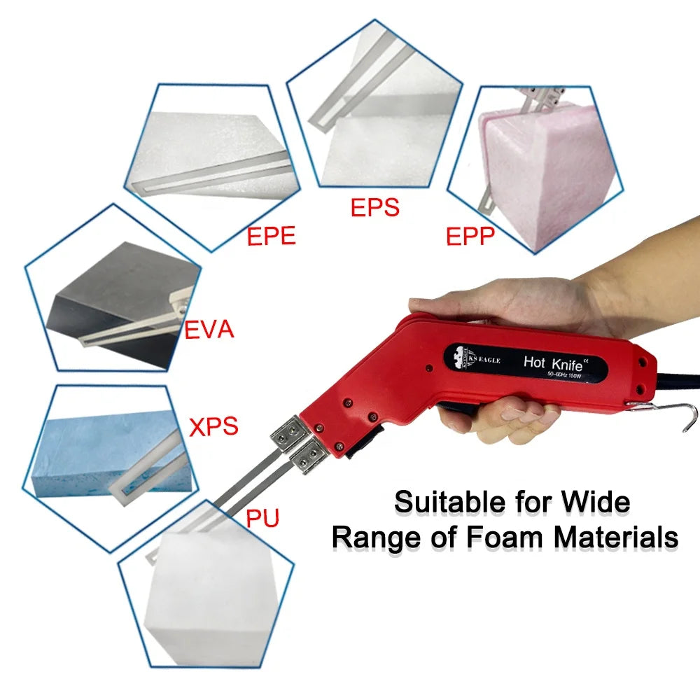 KS EAGLE Electric Foam Cutter Polystyrene Styrofoam Knife Hot 10CM Wire Foam Cutting Knife Portable Hot Knife Foam Cutter