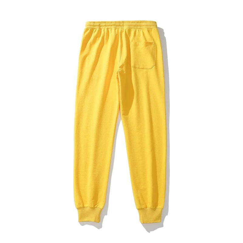 Vintage Sports Sweatpants Spring Autumn New Cotton Brown Joggers Fitness Casual Pencil Pants Loose Home Comfortable Sweatpants
