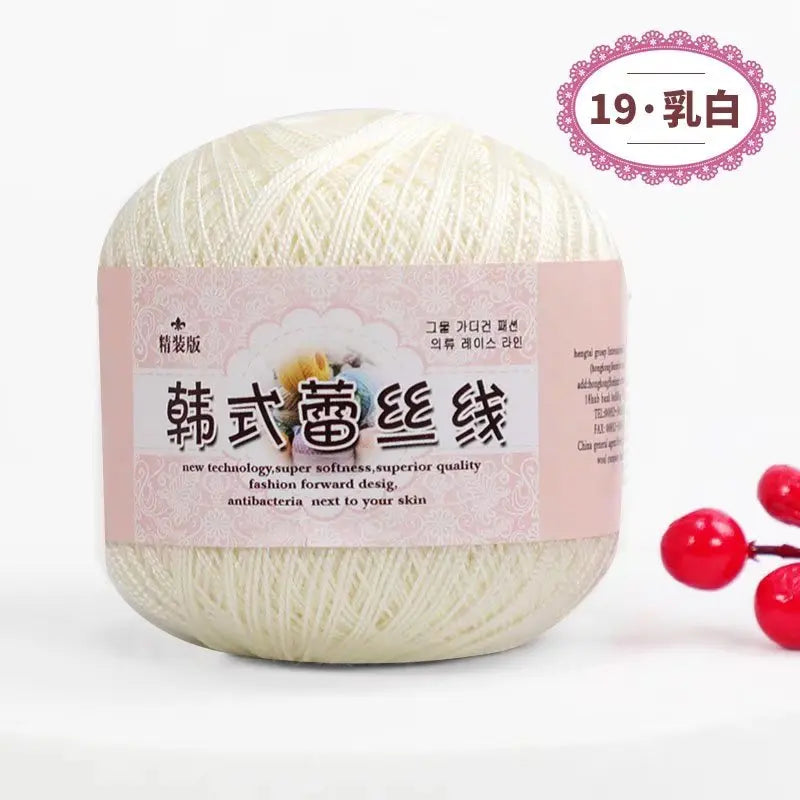 Korean Handmade Knitted Sweater Coaster Jacket DIY Baby Pure Cotton Yarn Carded Dyed Anti-Pilling