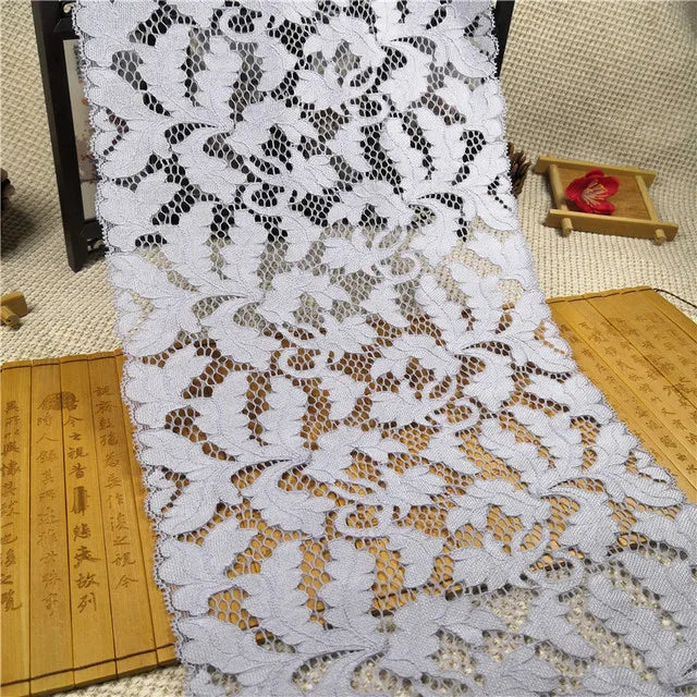 Width 21cm Wide Lace Accessories for Skirt and Sweater Hem Decoration Thickening Hollow Out Cloth Skirt Material