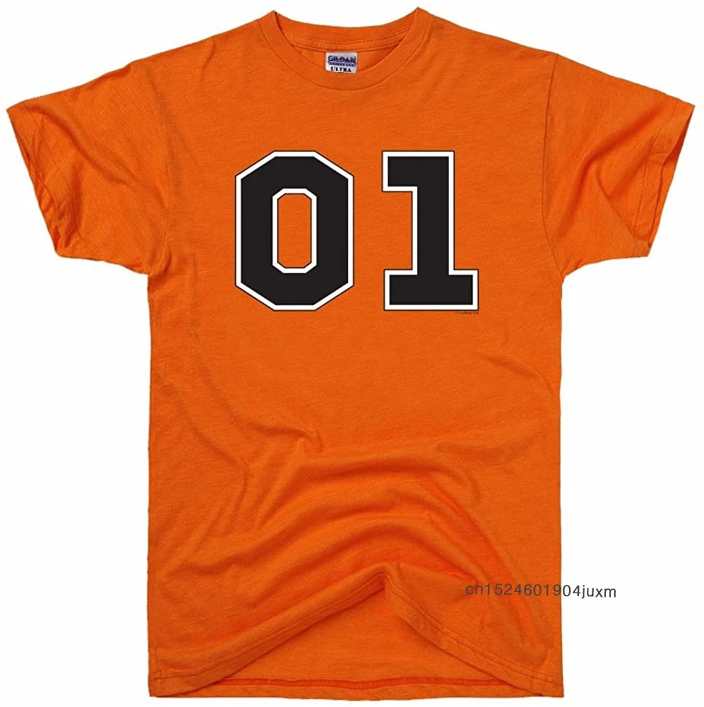100% Cotton T-shirts O-neck Tshirt Men's Tees Dukes of Hazzard 01" General T Shirt Latest Tops