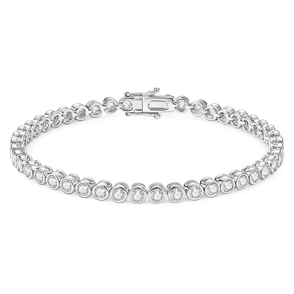 New Luxury Bracelets Bangles 14K Gold Filled Moissanite Fashion Single-Strap for Unisex Moissanite Tennis Bracelet Wedding Gift