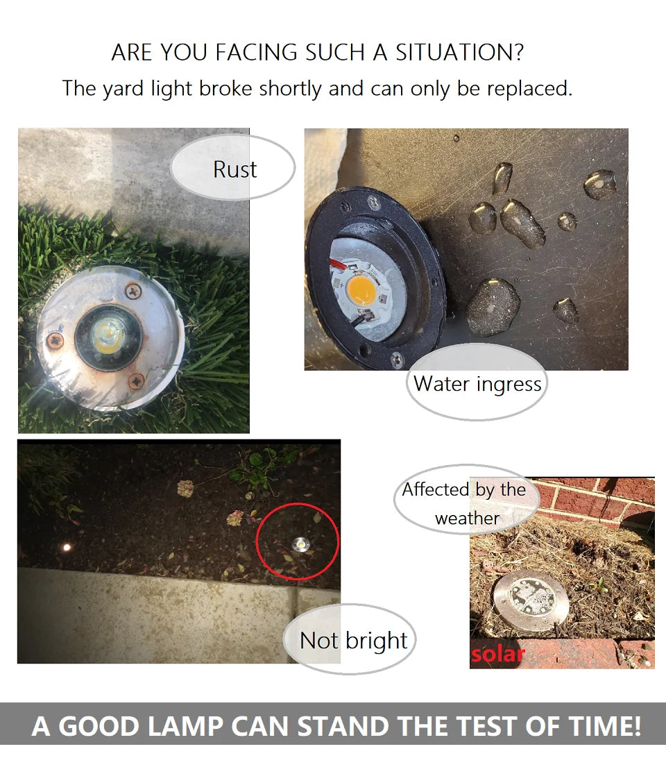 etrnLED 12V 24V Outdoor Garden Side Light Recessed Ground Spot Decking Floor Terrace Lamp Stairs Step Waterproof IP68 RGB RGBW