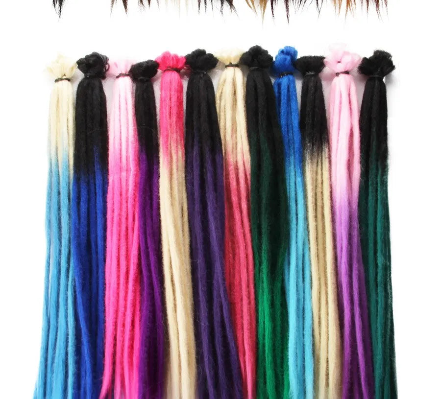 20"36Inch 5Strands Handmade Dreadlocks Extensions Ombre Synthetic Dreads Dreadlocks Twist Braiding Hair Reggae Dreads Braids 