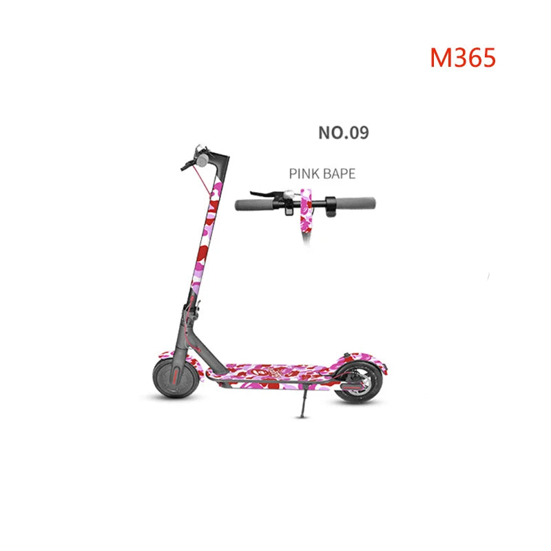 Electric Scooter Full Body PVC Sticker DIY Skateboard Sticker Scooter Pedal Stickers Decal For Xiaomi M365/PRO