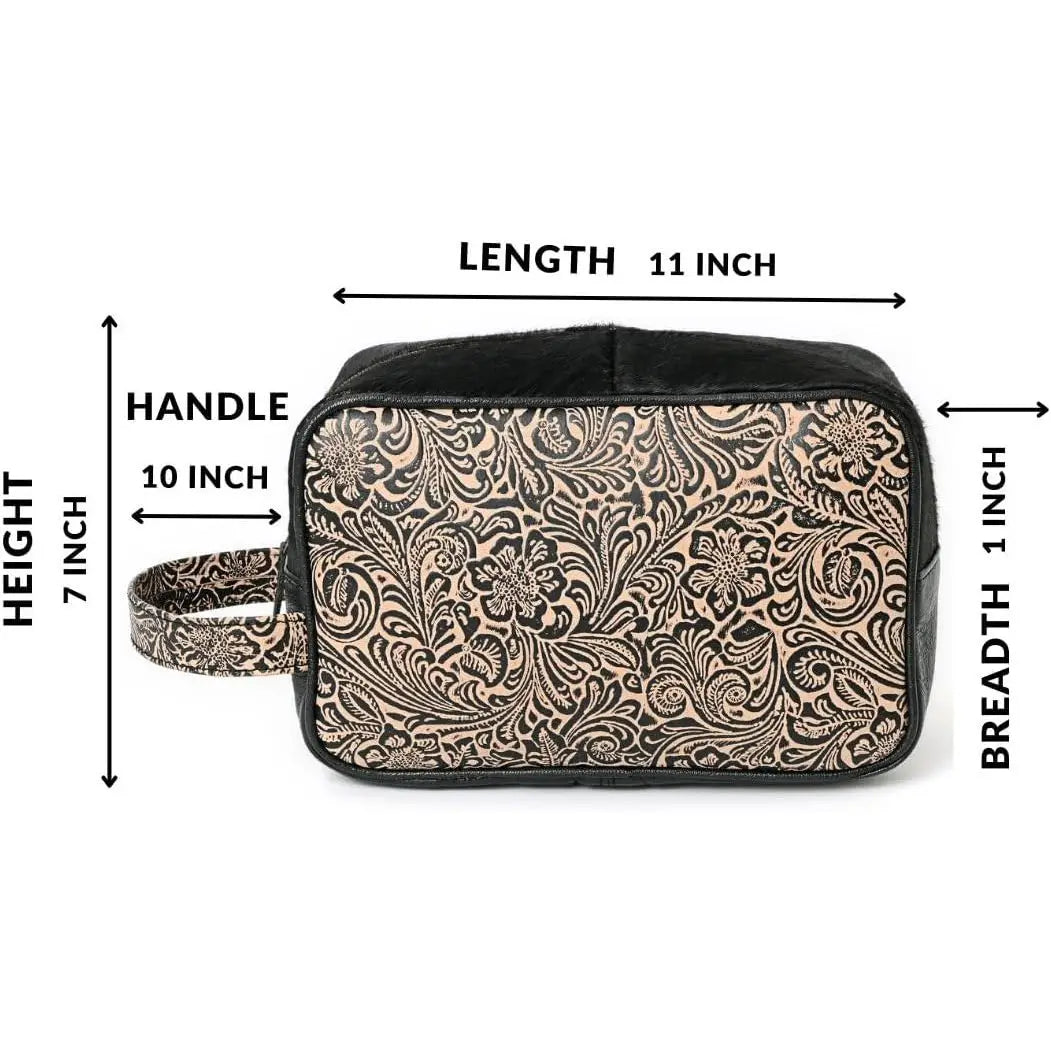 Men's Waterproof Travel Dopp Kit Shaving Toiletry Bag Black Water Resistant Grooming Organizer