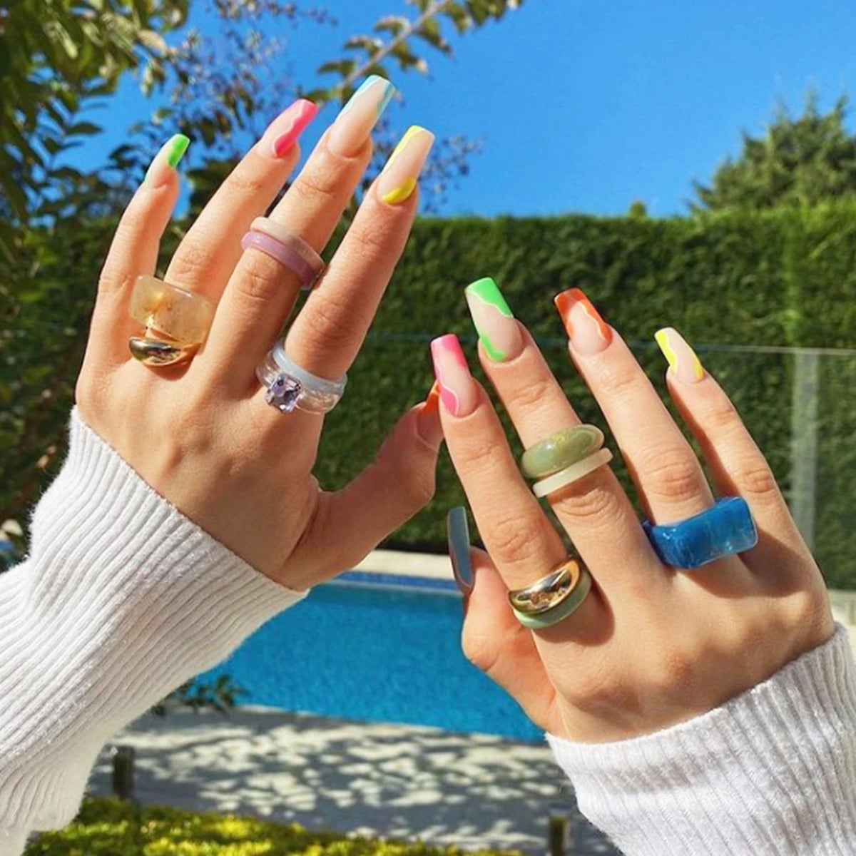 BNG Top Forms for Nails Dual Forms Nails Forms for Extension Full Cover Quick Building Gel Mold Tips Poly Nail Gel Mold