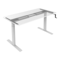 Ergonomic Sit Stand Workstation Hand Crank Height Adjustable Standing Desk for Home and Office
