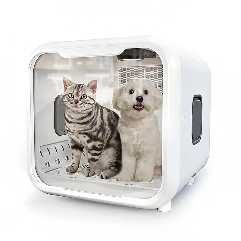 Automatic Luxury Pet Drying Box for Cats & Dogs Ultra Quiet 71L Plastic Smart Temperature Control 360-Degree Air Supply Stocked