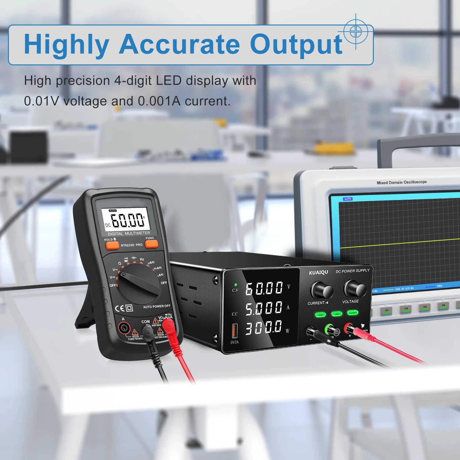 NICE POWER&KUAIQU SPPS-G605 60V 5A Adjustable DC Lab Power Supply Repair Voltage Regulator Battery Charger 24V 12V OCP OVP