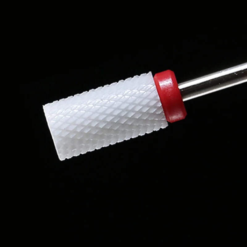 Ceramic Nail Drill Bit Milling Cutter for Electric Manicure Drill Bits Flame Corn Files for Pedicure Machine Polish Accessory