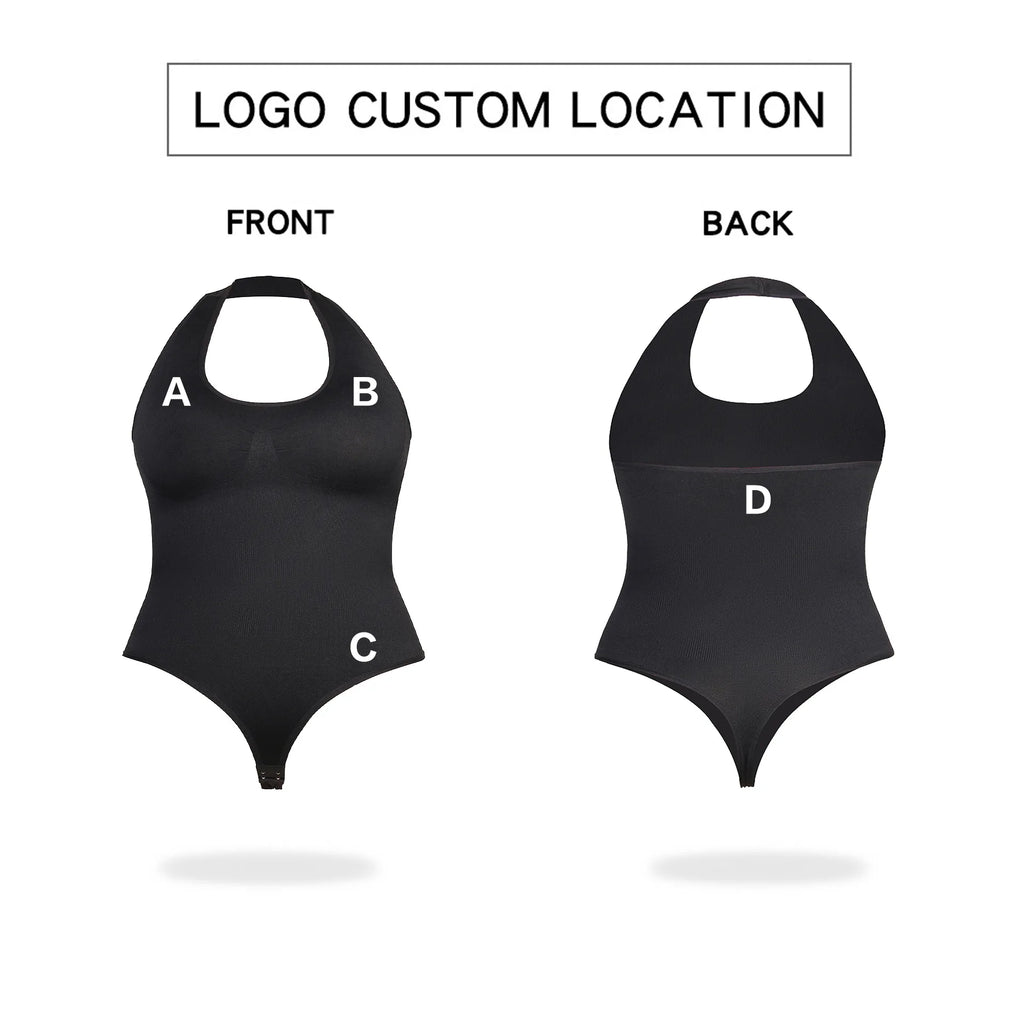 Patented Everyday Firm Control Bodysuit for Women Plus Size Body Shaper Halter Waist Slimming Butt Control Adults Tops Shapewear