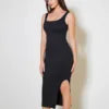 Wholesale shapewear dresses 2 in 1 Tummy Control built in shapewear maxi dress With shapewear dress for Women