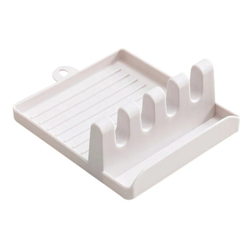 Kitchen Spoon Rest Kitchen Organizer for Fork Spatula Rack Spoon Holder Stand Tableware Storage Rack for Spoon Pot Lid Holder