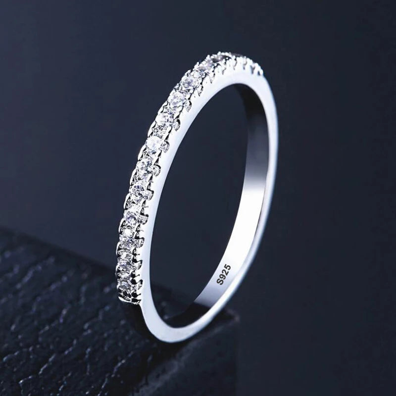 Luxury Quality 2ct SONA CZ Zircon Wedding Ring Set Tibetan Silver Bridal Set Engagement Ring Set For Women Wholesale