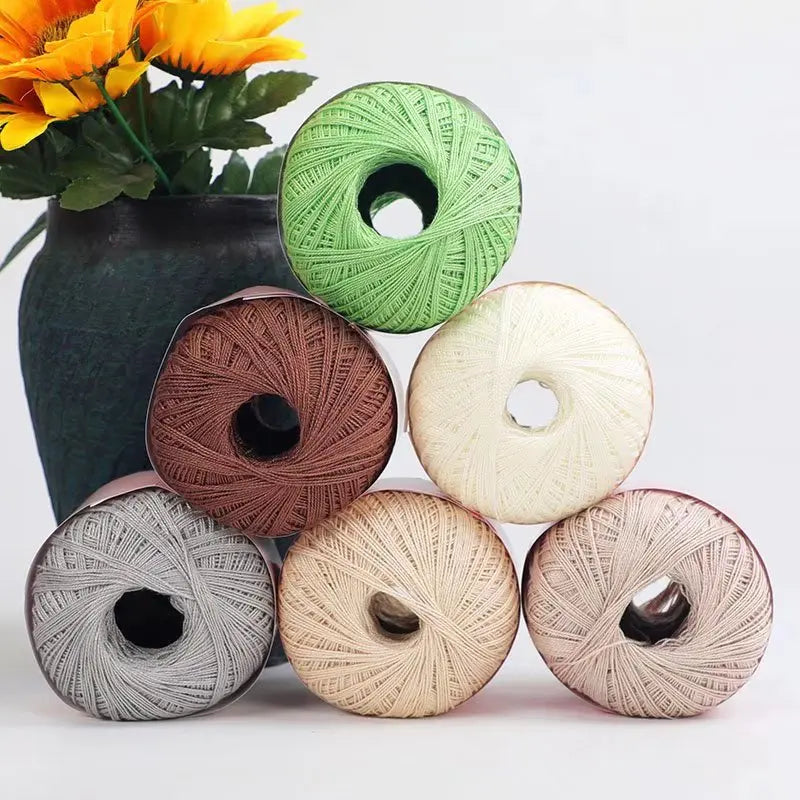 Korean Handmade Knitted Sweater Coaster Jacket DIY Baby Pure Cotton Yarn Carded Dyed Anti-Pilling