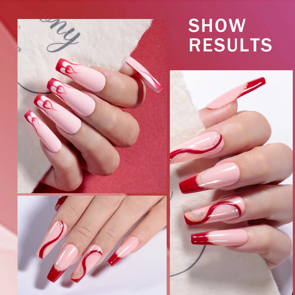 JTING Acrylic Nail Art Gel Polish UV Gel OEM Wholesale 6 Colors Set 15ml Bottles Gel NAIL Polish Kit Custom Private Label