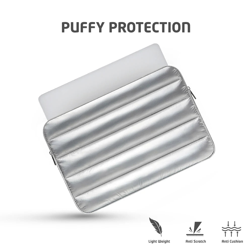 Puffy Laptop Sleeve Cute Tablet Case Fit in 11/13/14/15.6 Inch Soft Inner Bag Protective Laptop Cover Bag Laptop Carrying Pouch