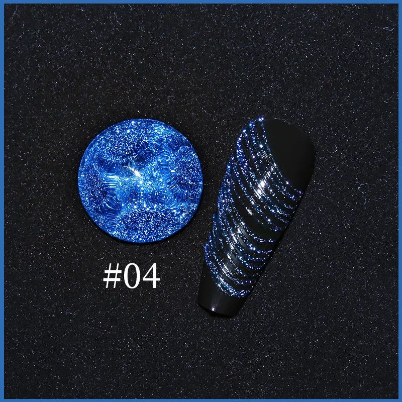 JTING New Design 6 Colors Disco Spider Gel Polish Uv Led High Density Broken Diamond Flash Gel Nail Polish Paint ODM/OEM Custom