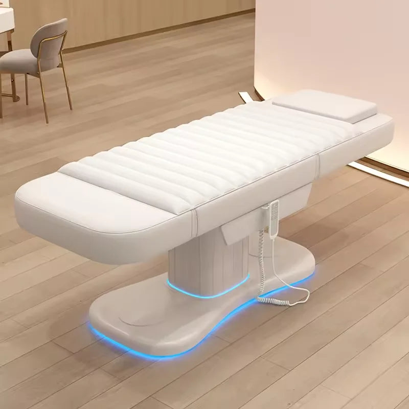 HICOMED Wholesale PU Leather 3 Motors Electric Healthy Club Tattoo Massage Table Adjustable Facial Eyelash Salon Spa Beauty Bed