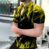 Wholesale Flower Hawaiian Casual New Men's Fashion Beach Summer Printed Short-sleeved Men Shirt