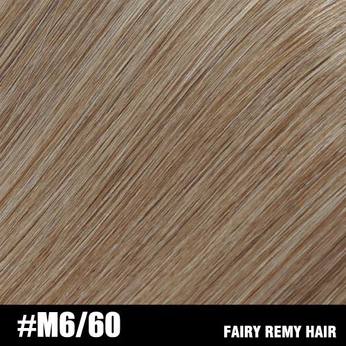 Fairy Remy Hair 20-22" Remy Keratin Flat Tip Human Hair Extensions Straight Capsules Natural Pre Bonded Hair 0.8g/Strand