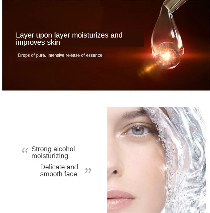 Pure Caviar Hyaluronic Acid Snail Face Serum Facial Moisturiser Nourishing Essence Skin Care Products Plant Anti Aging Firming
