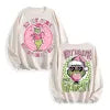Funky Pink Grinch Christmas Era Graphic Black Long Sleeve, US Warehouse, Customizable Design