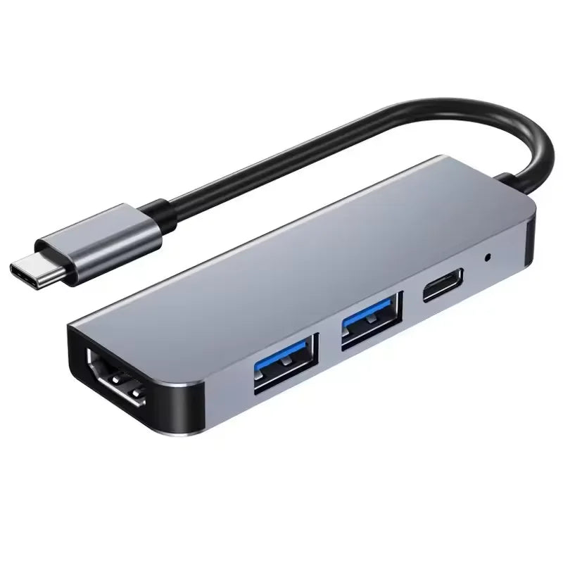 Multifunction Usb 3.0 Hubs Docking Station Abs Adapter Metal HDTV Pd SD TF Usb 2.0 Usb-c Hub Splitter for Computer Laptop PC