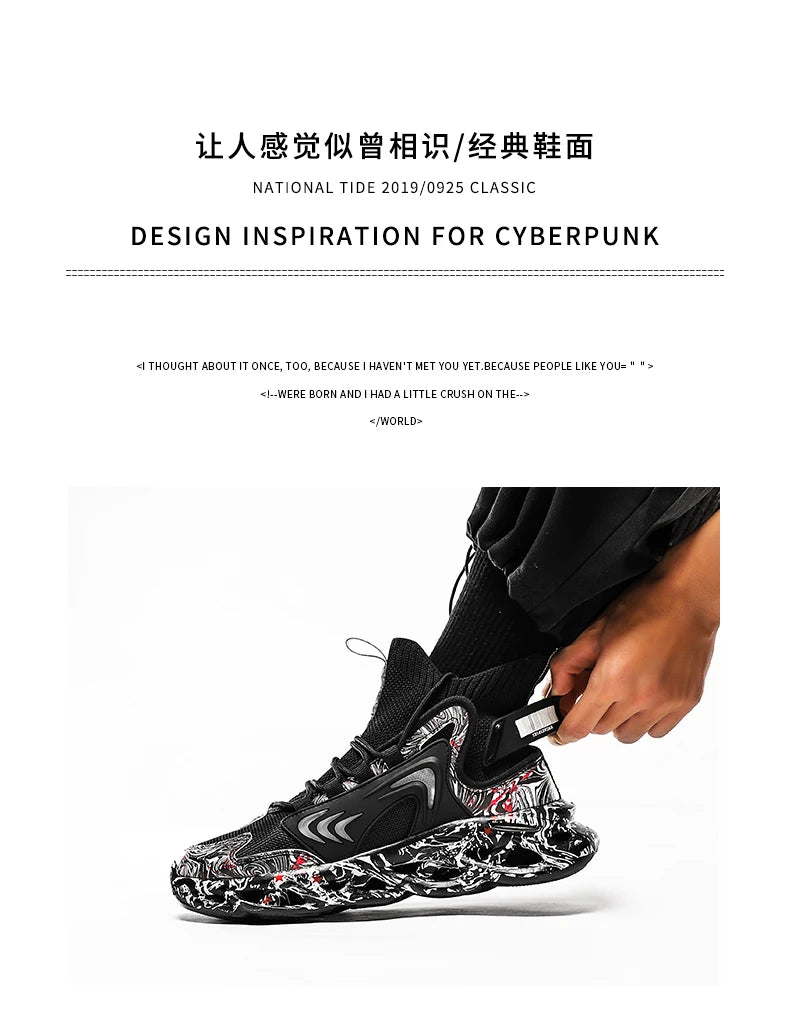 Men's Casual Sneakers Breathable Luxury Trainer Race Shoes Fashion Loafers Running Shoes for Male Comfortable Tenis