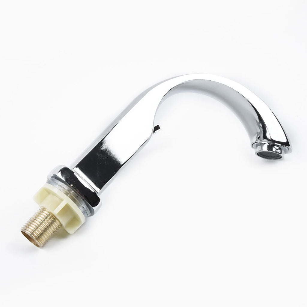 1 Chrome Plated Single Cooling Faucet, Single Hole Easy To Install, Suitable for Bathroom and Kitchen