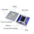 Solar Lights Outdoor Aluminum Ip68 Waterproof Led Solar Powered Road Stud Light Road Reflective Ground Light Warning Light