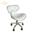 Modern Pink White Gold Beauty Salon Salon Stool Rotating Pedicure Stool