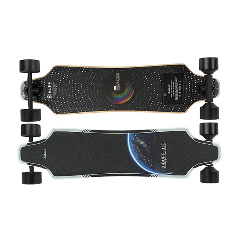 High Quality Custom Four-Wheel Electric Skateboard with Dual Hub Motor Longboard and Remote