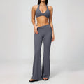 Yoga Set Deep V-back Waist Tightening Hip Lifting Fitness Running Set