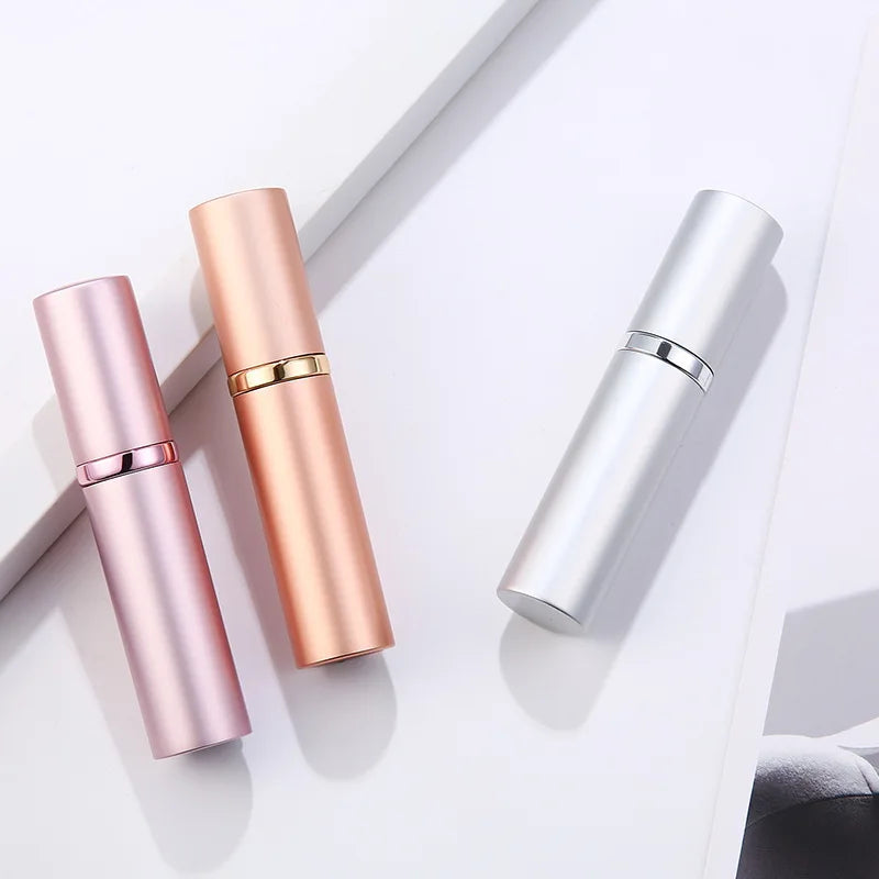 5ml Refillable Mini Perfume Bottle Portable Aluminum Atomizer Refill Perfume Spray Bottle Cosmetic Container for Travel