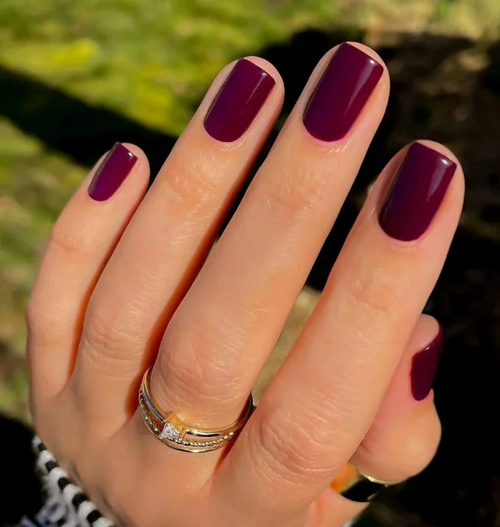 Wholesale 24 Pcs Short Round Nail Tips in Solid Color Simple Press on Nails Artificial Fingernails Candy False Nails 3100