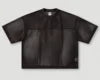 Crew Neck Mesh Jersey T-shirt Outdoor Oversize 240gsm T-Shirts Street Style Soccer Mesh Blank Printing Customized